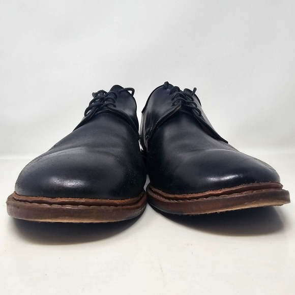 Allen Edmonds Academy 11 D Black Leather Plain Toe Shoes Dress Casual Formal